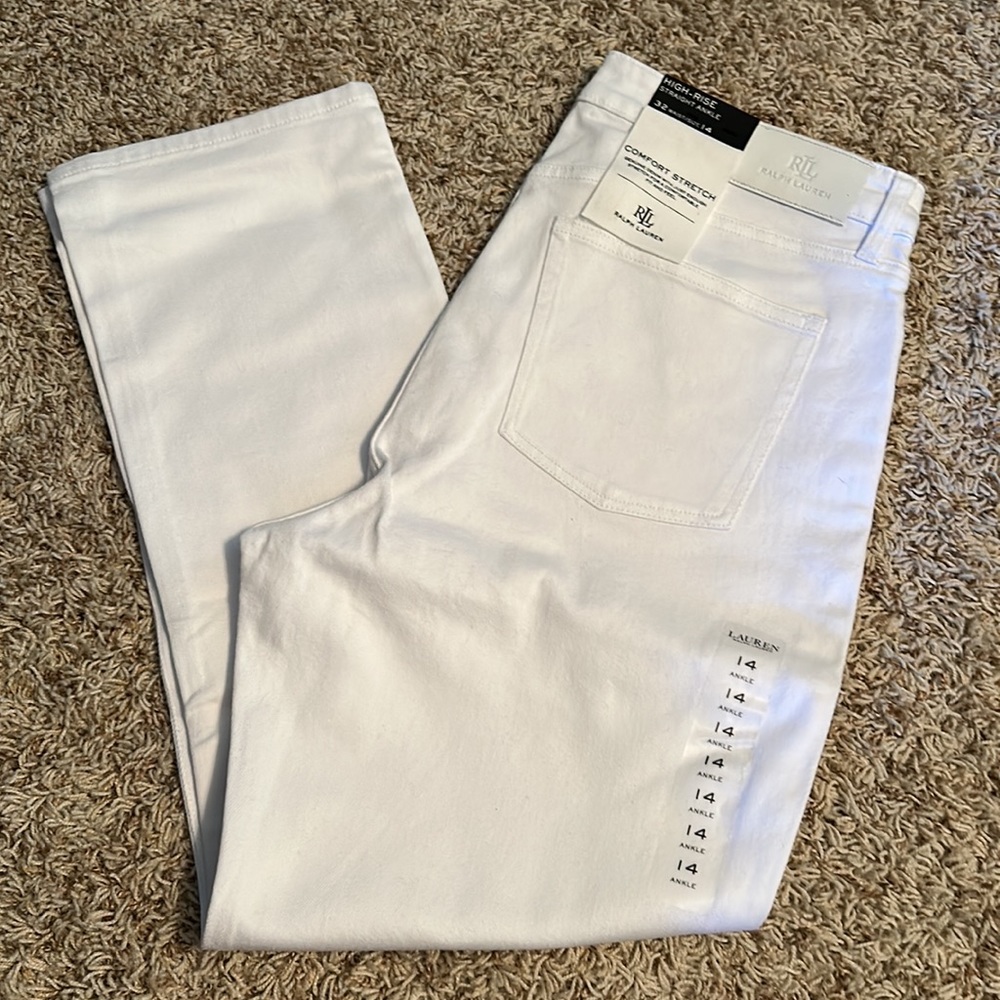 Lauren Ralph Lauren- Curvy Mid-Rise Skinny Leg - Size 14